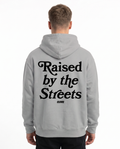 Raised by the streets Zip Hoodie Light Asphalt Back