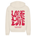 Loving yourself - Oversized Zip Hoodie