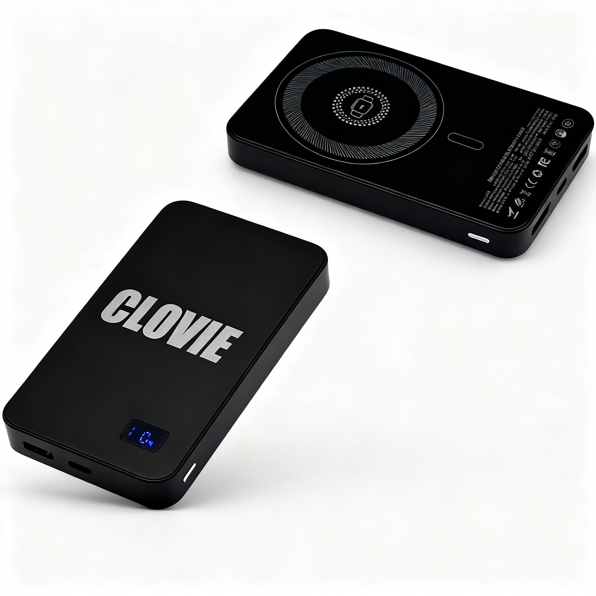 Clovie MagCharge Powerbank Vorderansicht - CLOVIE Streetwear