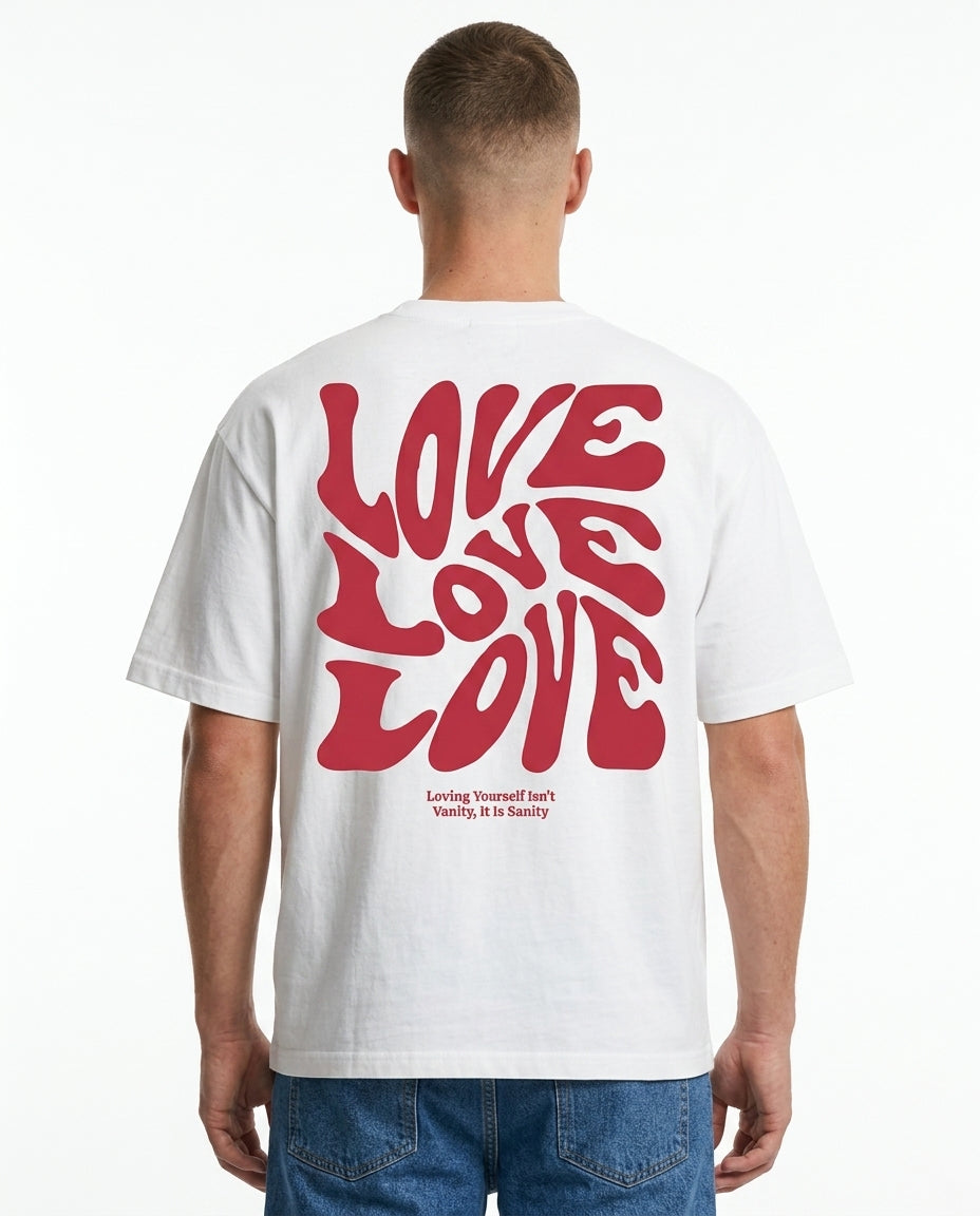 Loving yourself Oversized T-Shirt Vorderansicht - CLOVIE Streetwear