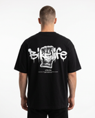 Bikelife Oversized Tee Black – Rückseite, Bikelife Print