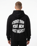 Louder than your mom Oversized Hoodie – Rückseite