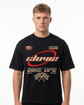 Bike life worldwide Oversized Tee – Vorderseite