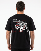 Clovie system T-Shirt Rueckansicht Model Black - CLOVIE Streetwear