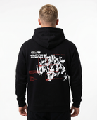 Clovie system Hoodie jet black - model back print
