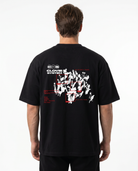 Clovie system Oversized Tee black - model back print