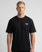 No brakes no limits Standard Tee black - model front