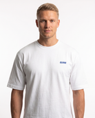 Always late but worth the wait - Standard Tee - White - model front print