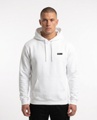 Always late but worth the wait - Hoodie - Arctic White - model front print
