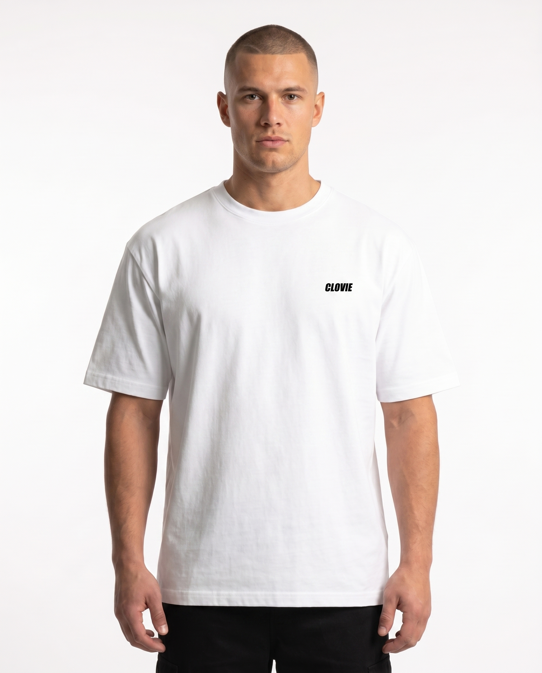 Loving yourself - Standard Tee - White - model front print
