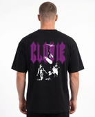Bombs Oversized Tee Black - model back print