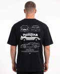 Toyota Supra MK4 Standard Tee Black - model back print