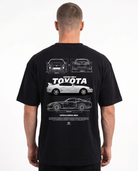 Toyota Supra MK4 Standard Tee Black - model back print