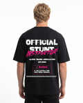 Official stunt instructor Oversized Tee Black - model back print