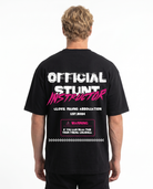 Official stunt instructor Oversized Tee Black - model back print