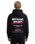 Official stunt instructor Oversized Hoodie Black - model back print