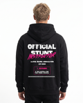 Official stunt instructor Oversized Zip Hoodie Black - model back print