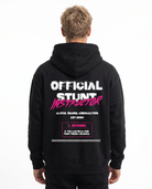 Official stunt instructor Oversized Zip Hoodie Black - model back print