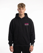 Official stunt instructor Oversized Hoodie Black - model front