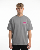 Official stunt instructor Oversized Tee Grey - model front