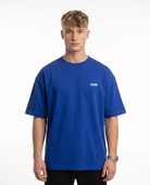 Bike life Oversized Tee Cobalt Blue - model front