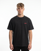 Sex is cool washed Tee Black - model front
