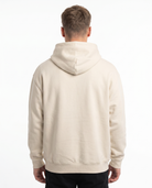 Butterfly Hoodie White Sand - model back