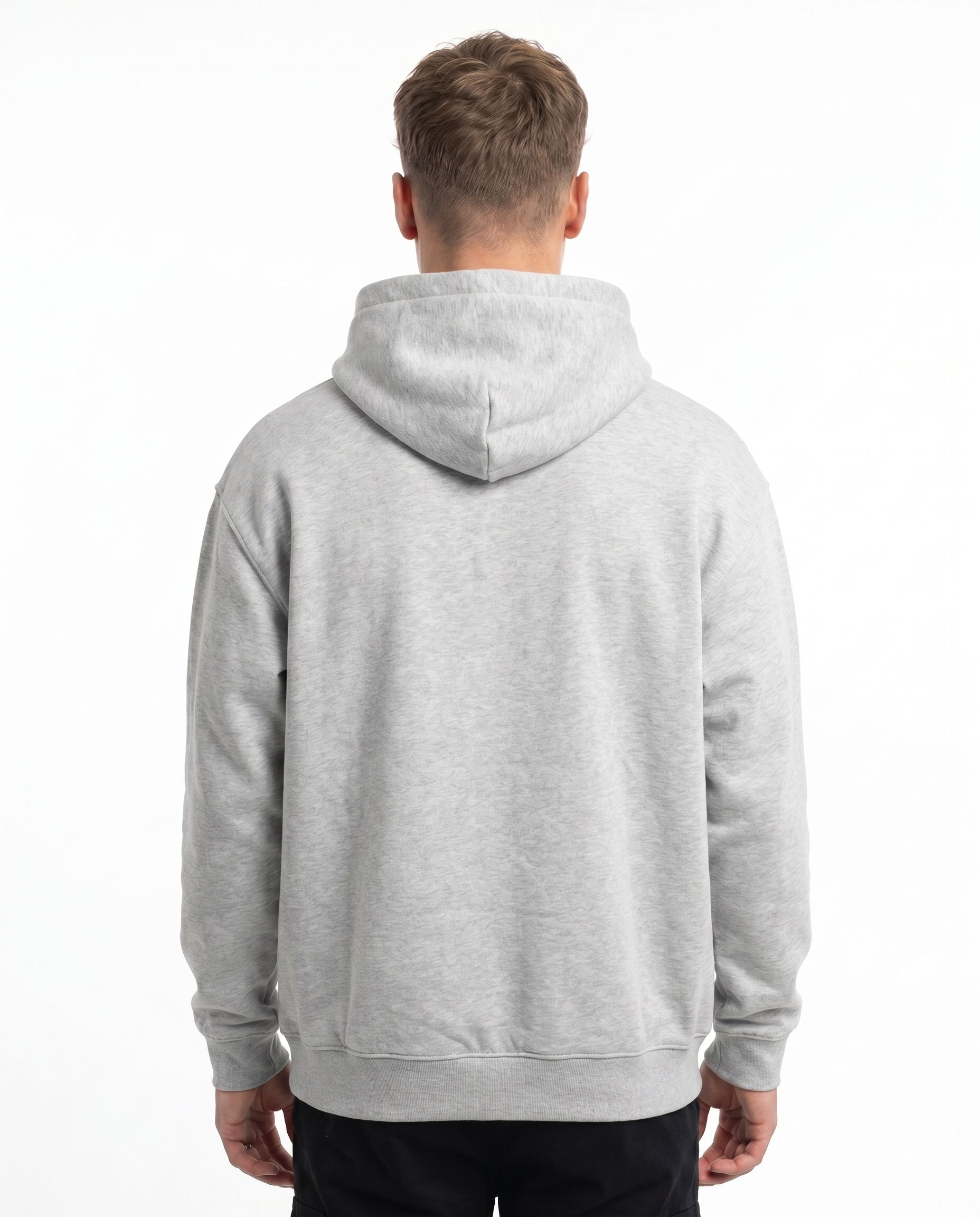Butterfly Hoodie Light Asphalt - model back