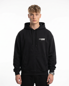 No brakes no limits Hoodie Jet Black - model front