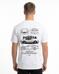 Toyota Supra MK4 Standard Tee White - model back print