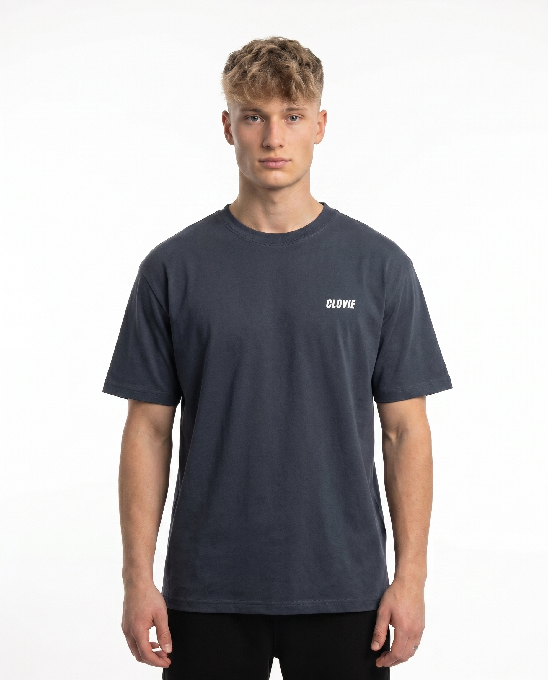 Toyota Supra MK4 Standard Tee India Ink Grey - model front