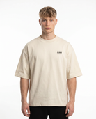 Happy pills Oversized Tee Natural Raw - model front