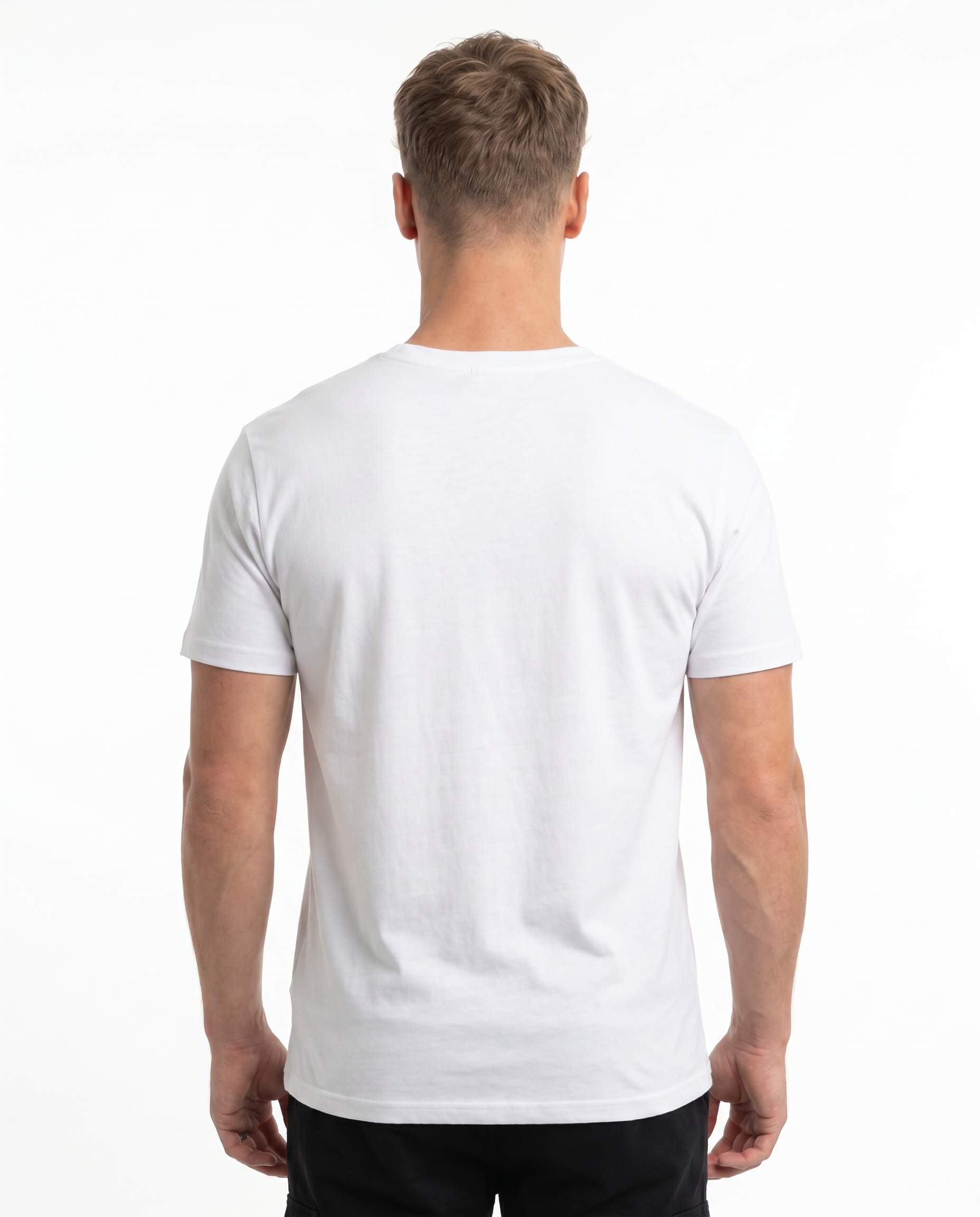 Clovie basic Standard Tee White - model back