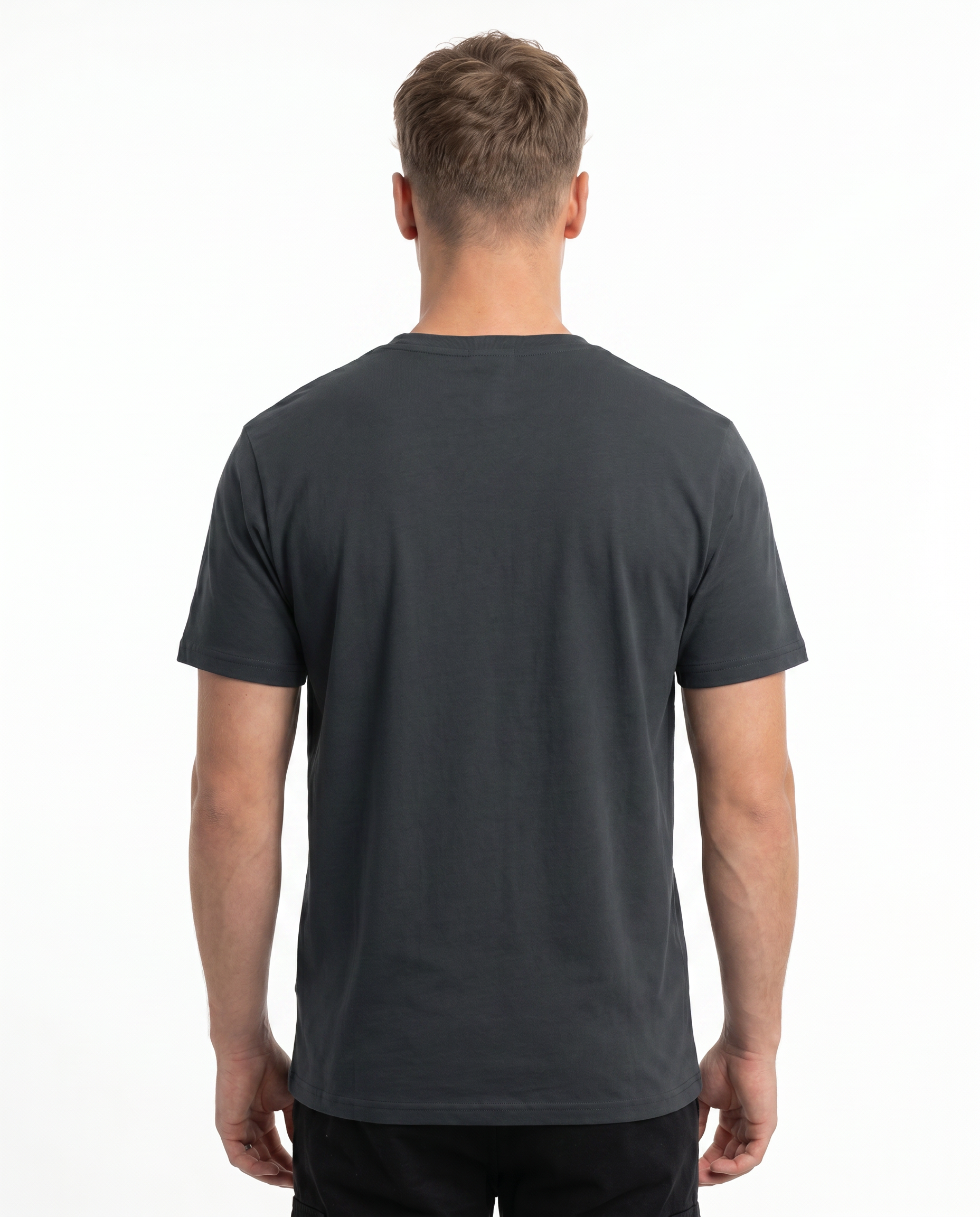 Clovie basic Standard Tee Anthracite - model back