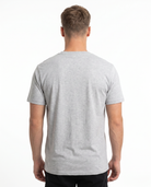 Clovie basic Standard Tee Heather Grey - model back