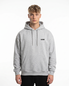 If you see da police Hoodie Heather Grey - model front