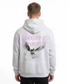 Loyalty is with you Hoodie Heather Grey - model back print