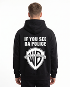 If you see da police Black - model back print