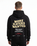 More haters wanted Black - model back print
