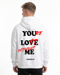 Lost without me White - model back print
