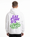 Eat pussy it's vegan White - model back print