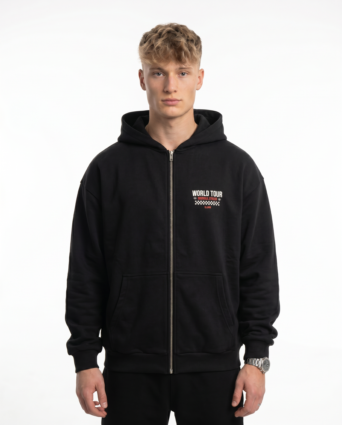 Official street captain OVS Zip Black - model front (reused twin)