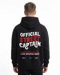 Official street captain OVS Hoodie Black - model back print (reused twin)