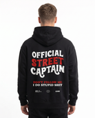 Official street captain OVS Hoodie Black - model back print (reused twin)