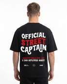 Official street captain OVS Tee Black - model back print (reused twin)