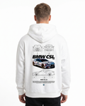 BMW CSL 3.0 Zip White - model back print