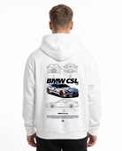 BMW CSL 3.0 Zip White - model back print