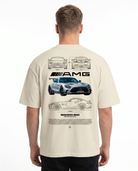 Mercedes-Benz AMG GT OVS Tee Natural Raw - model back print