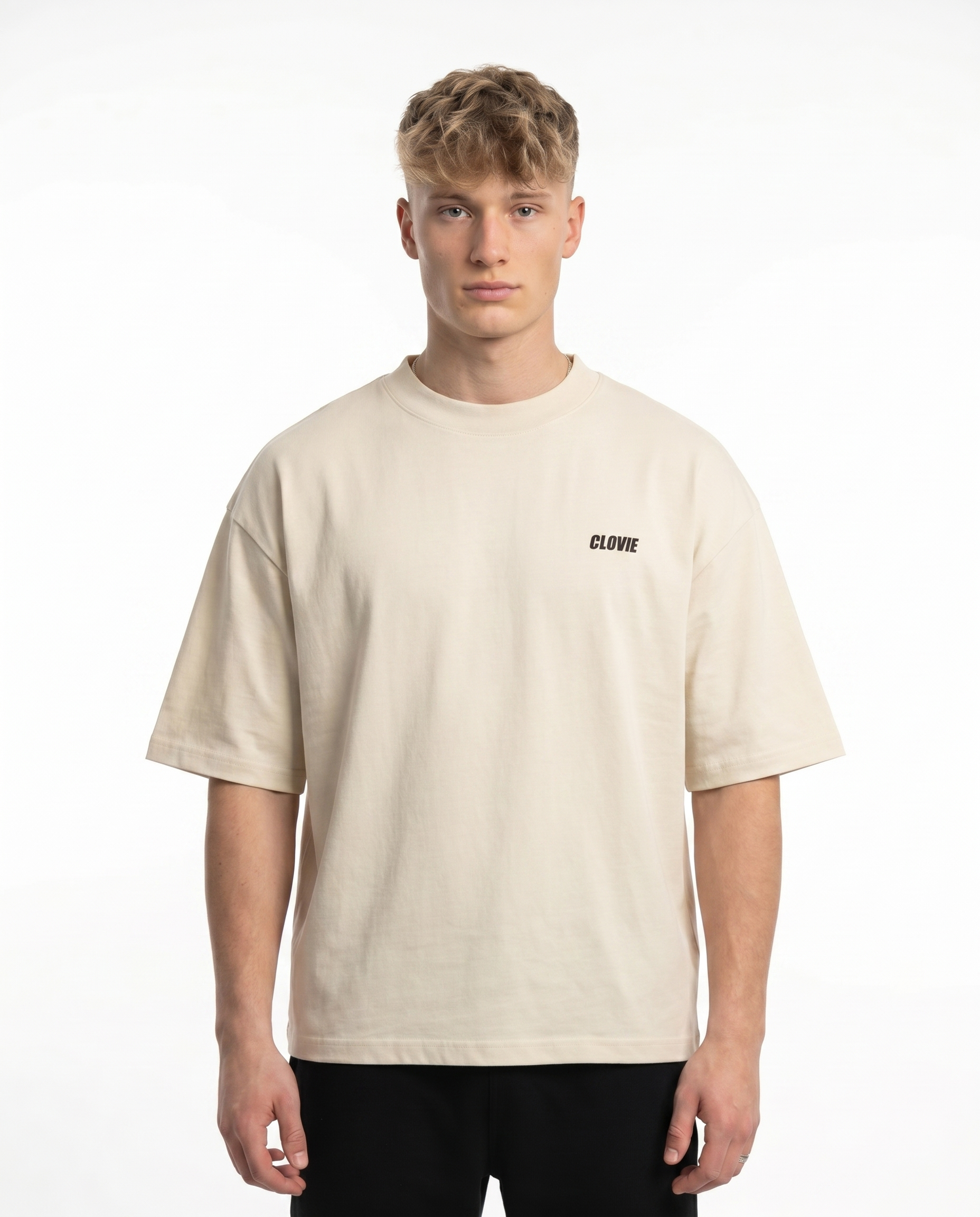 Mercedes-Benz AMG GT OVS Tee Natural Raw - model front