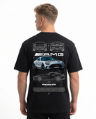 Mercedes-Benz AMG GT Std Tee Black - model back print